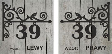 Адресная ажурная доска с номером дома, 65см XL.