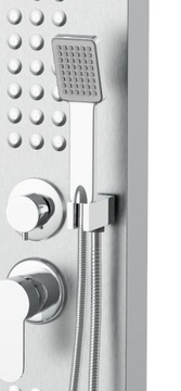 Панель для душа + водопад + стеклянная полка + угла монтажа