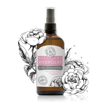 Hydrolat woda z kwiatów róży damasceńskiej E-fiore