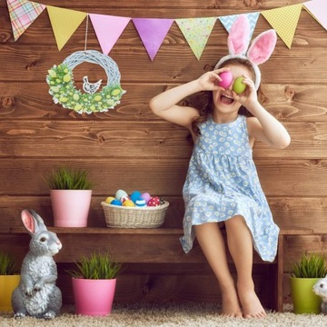 Пасхальный кролик Пасхальное яйцо Украшение входной двери