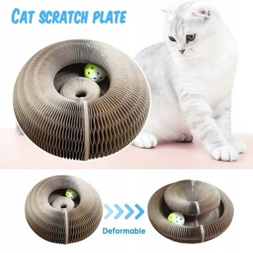 Magic Organ Cat Scratch Board Cat Toy with Bell