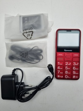 Telefon komórkowy Panasonic KX-TU155 czerwony