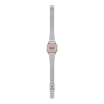 Zegarek Casio Vintage LA670WEA-4A2EF srebrny bransoleta