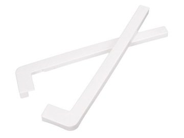 СТОРОНЫ ПВХ ДЛЯ НАРУЖНЫХ ПОДОКОННИКОВ. ПРЯМОЙ БЕЛЫЙ 30см