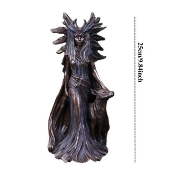 Grecka bogini magicznej statuy Hekate z psem