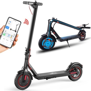 10'' Hulajnoga Elektryczna Dla Dorosłych 500W 15AH 65KM 150KG APLIKACJA