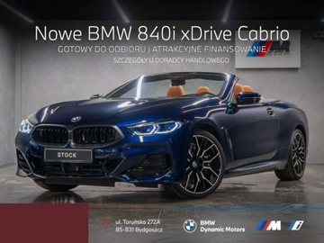 BMW Seria 8 II Coupe Facelifting 3.0 840i 333KM 2025 BMW Seria 8 840i xDrive Cabrio 333 KM - Gotowy do Odbioru - Kamera 360 3.0