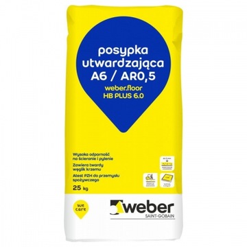Posypka utwardzająca Weber.floor HB PLUS 6.0 25 kg