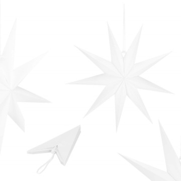 БУМАЖНАЯ ЗВЕЗДА РОЖДЕСТВЕНСКАЯ ЗВЕЗДА БЕЛАЯ 60см