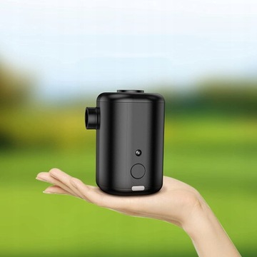 MINI ELEKTRYCZNA POMKA POWIETRZA INFLATOR MATERACA KOŁO DO PŁYWANIA 4 DYSZ