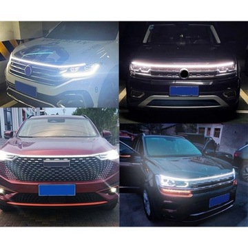 Światła dzienne pod maskę 150cm DRL LED 12V + WOW