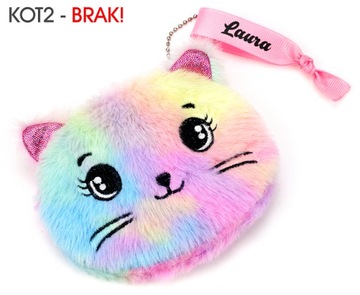 PREZENT na DZIEŃ KOBIET portfelik brelok z imieniem do szkoły przedszkola