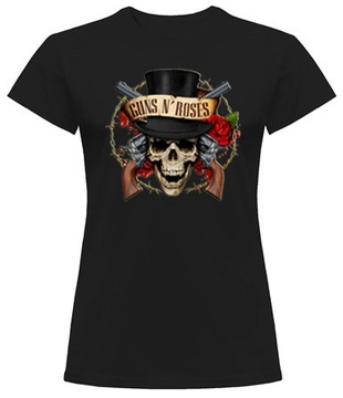 ЖЕНСКАЯ ФУТБОЛКА GUNS N'ROSES S-XXL TU S