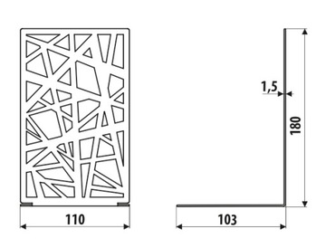 GAMET, Опора AD204, LINES, структурный черный