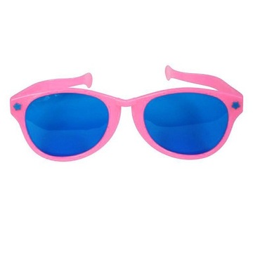 MEGA DUŻE ZABAWNE OKULARY RÓŻOWE IMPREZA