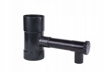 ZBIERACZ WODY DESZCZOWEJ fi 90 mm Z ZAWOREM GRAFIT