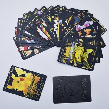 ИГРОВЫЕ КАРТЫ POKEMON, ЧЕРНЫЕ, НАБОР ИЗ 55 ШТ.