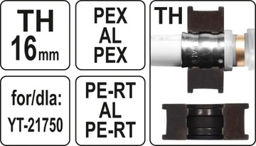 ЗАПАСНЫЕ МАТРИЦЫ TH16 ММ ДЛЯ МАШИНЫ ДЛЯ ГРУНТОВКИ ТРУБ YATO