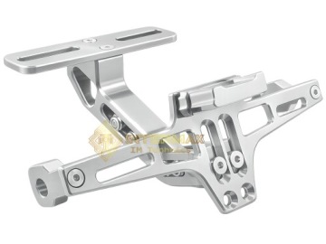 УНИВЕРСАЛЬНЫЙ ДЕРЖАТЕЛЬ НОМЕРНОГО ЗНАКА АЛЮМИНИЕВЫЙ СЕРЕБРИСТЫЙ СВЕТОДИОДНЫЙ