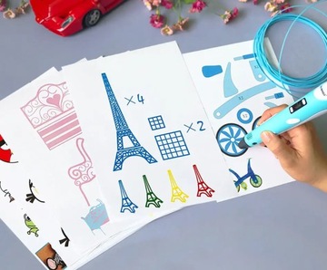 КНИГА С ШАБЛОНАМИ 3D РУЧКИ 40 СТРАНИЦ