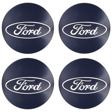 Dekielki zaślepki kapsle dekielek FORD 54 mm Granatowy połysk