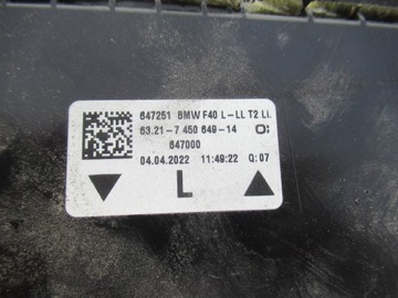 BMW 1 F40 19- SVĚTLO ZADNÍ LEVÝ W KRYT LED 6321 7450649