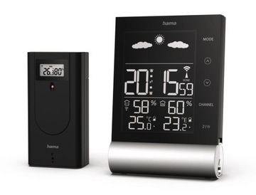 Hama STACJA POGODY pogodowa meteo BLACK LINE