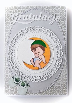 НАБОР торта из подгузников с детским душем КРЕЩЕННАЯ КАРТОЧКА