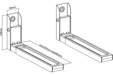 Держатели Полка для бытовой техники, СВЧ, 30 кг