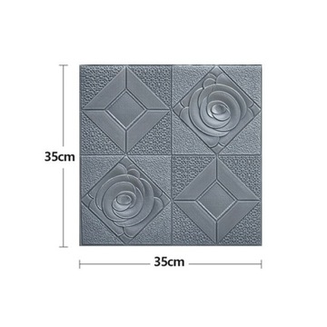 20 sztuk 3D Rose wzór, naklejka na ścianę Panel ś