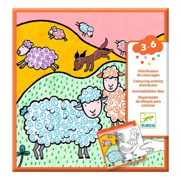 DJECO Kolorowanki z grami FARMA