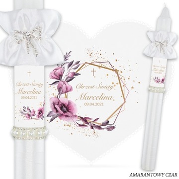 БЕЛАЯ ОДЕЖДА И КРЕЩЕСТВЕННАЯ СВЕЧА И 2 ПЕРСОНАЛИЗИРОВАННЫЕ ДЕРЕВЯННЫЕ КОРОБКИ S