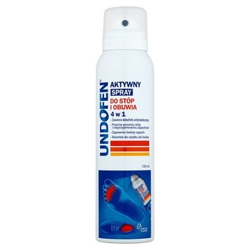 UNDOFEN AKTYWNY SPRAY DO STÓP I OBUWIA 4 W 1 150ML