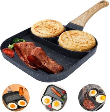 Patelnia Do Smażenia Jajek indukcja do Pancakes Burgera Placki Omletów Jaj
