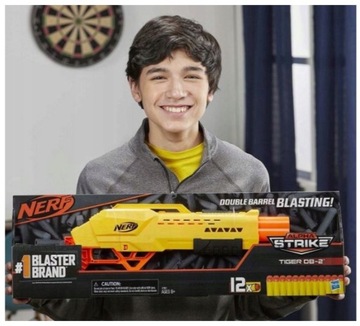 НАБОР ПУЛЬТНОЙ ПУШКИ NERF STRIKE TIGER DB-2 + СТРЕЛКИ