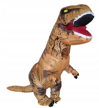 PRZEBRANIE DMUCHANY STRÓJ DINOZAUR T-REX KOSTIUM