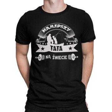 KOSZULKA NA DZIEŃ OJCA TATY SUPER TATA WĘDKARZ -XS