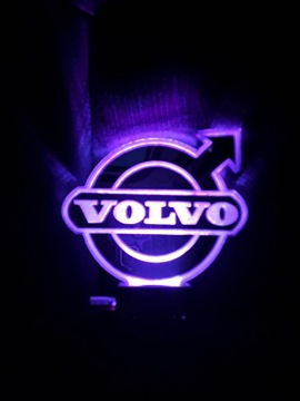 Зеркало со светодиодной подсветкой RGB LOGO VOLVO для кабины пилота