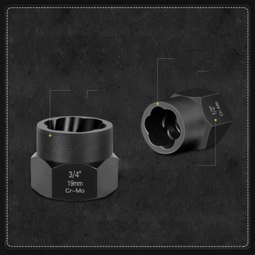 НАСАДКИ ДЛЯ ПОВРЕЖДЕННЫХ ОБРАБОТАННЫХ БОЛТОВ И ГАЙОК