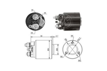 SPÍNAČ ELEKTROMAGNETICKÝ STARTÉR ERA ZM591
