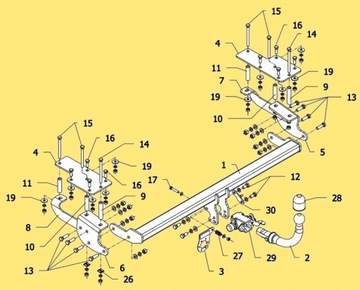 ODEPÍNACÍ AUTOMAT ZAŘÍZENÍ(HÁK) SUZUKI SX4 2WD FIAT SEDICI