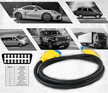 АДАПТЕР-УДЛИНИТЕЛЬ OBD 2 II 150см 1,5м