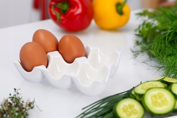 КОНТЕЙНЕР ДЛЯ ЯИЦ, ящик-органайзер для холодильника, фарфоровый лоток для яиц, 6 шт.