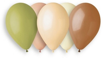 Balony Boho Pastelowe Kolory Natury 33 cm 5 szt.