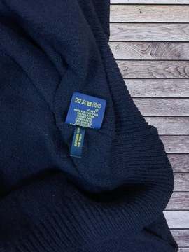 Polo Ralph Lauren roz. XXL męski granatowy sweter wełniany