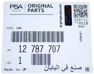 OE CÍVKA ZAPALOVACÍ SAAB 93 9-3 YS3F 1.8T 2.0T ORIG.