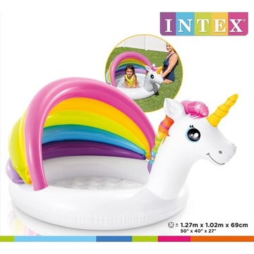 BASEN DMUCHANY JEDNOROŻEC Z DASZKIEM INTEX 57113