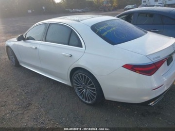 Mercedes 2021 Mercedes-Benz Klasa S 2021r, S 580, 4Matic, 4.0L 4.0 Benzyna 496KM, zdjęcie 4