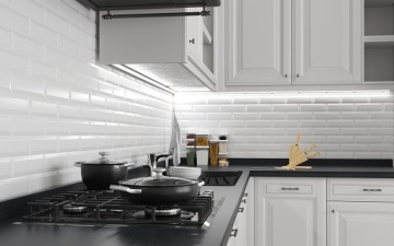 СВЕТОДИОДНАЯ УГЛОВАЯ ПОЛОСКА ДЛЯ КУХНИ + СЕНСОРНЫЙ ВЫКЛЮЧАТЕЛЬ