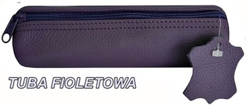 КРУГЛЫЙ КОЖАНЫЙ ЧЕХОЛ ДЛЯ КАРАНДА, НАТУРАЛЬНАЯ КОЖА 100%